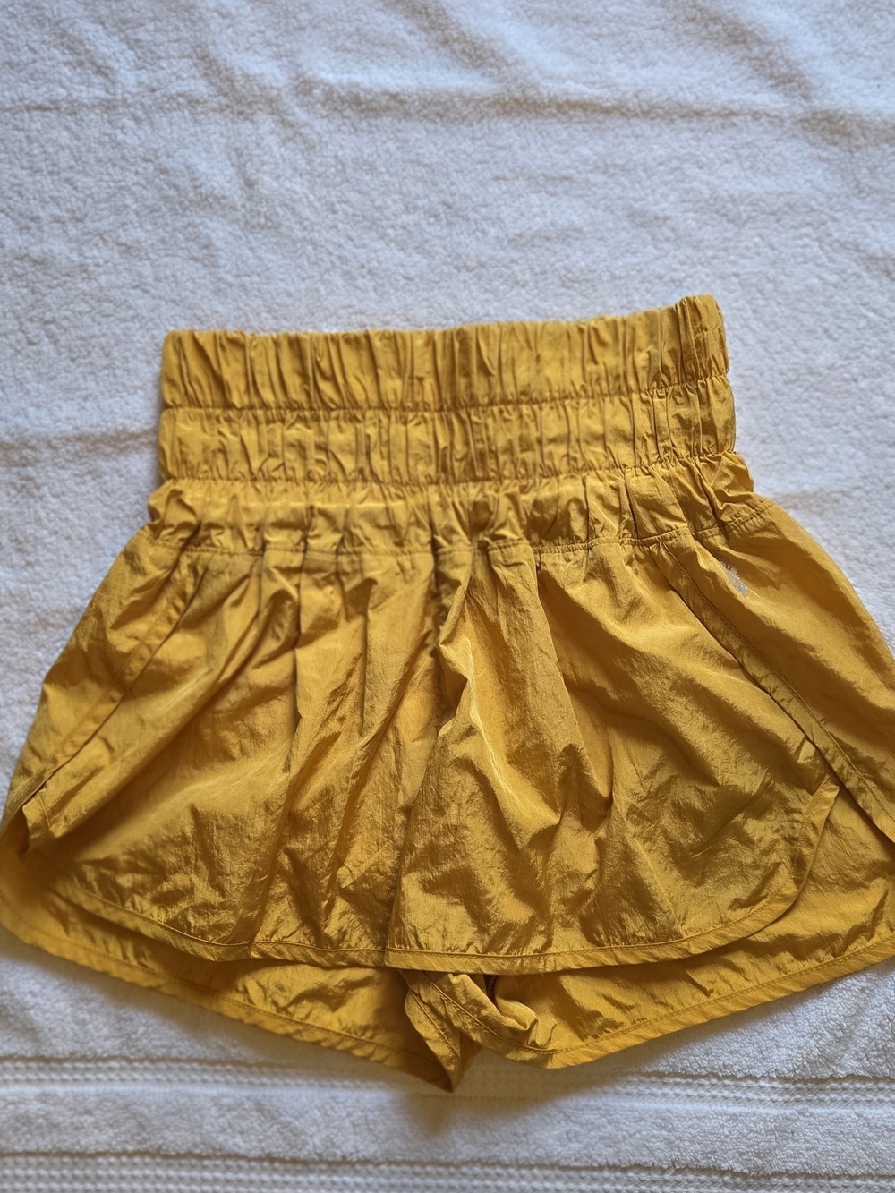 Free People Movement All The Way Home Run Shorts In Yellow Size XS